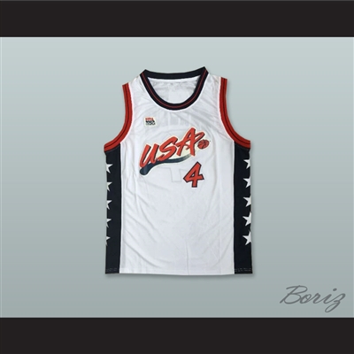 1996 Charles Barkley 4 USA Team Home Basketball Jersey