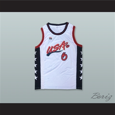 1996 Penny Hardaway 6 USA Team Home Basketball Jersey