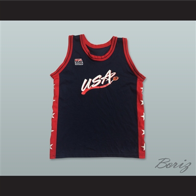 1996 Team USA Dark Blue Basketball Jersey Custom Player and Number