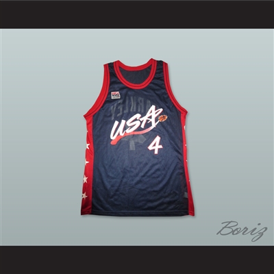1996 Charles Barkley 4 USA Team Away Basketball Jersey