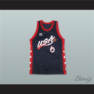 1996 Penny Hardaway 6 USA Team Away Basketball Jersey