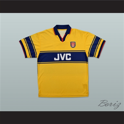 1997-1999 Arsenal London FC Yellow Soccer Jersey