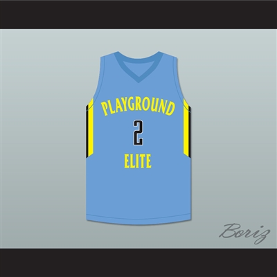 Player 2 Playground Elite AAU Light Blue Basketball Jersey