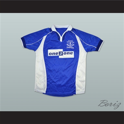 2000-2002 Everton Liverpool FC Blue Soccer Jersey