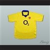 2003-2005 Arsenal London FC Yellow Soccer Jersey