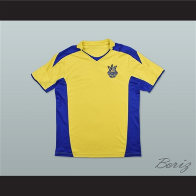 2008-2009 Style Ukraine National Team Home Yellow Soccer Jersey