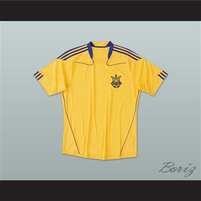 2010-2011 Style Ukraine National Team Home Yellow Soccer Jersey