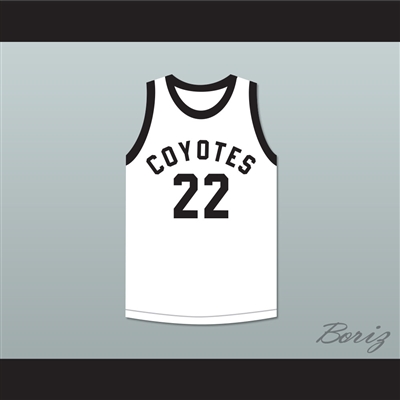 Player 22 Williston High School Coyotes White Basketball Jersey