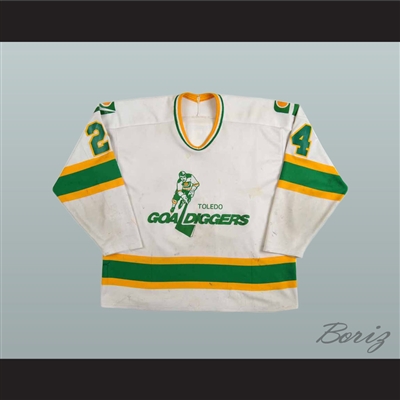 Jay Caufield 24 Toledo Goaldiggers Hockey Jersey