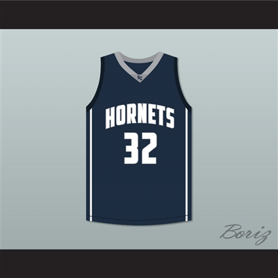 Zion Williamson 32 South Carolina Hornets Navy Blue Basketball Jersey 1