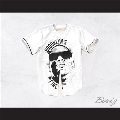 Notorious B.I.G. 35 Brooklyn's Finest Baseball Jersey Design 1