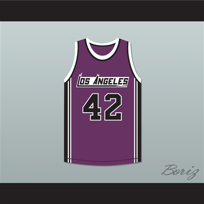 Connie Hawkins 42 Los Angeles Basketball Jersey The Fish That Saved Pittsburgh