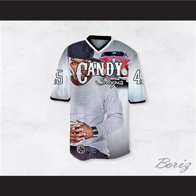 50 Cent 45 Candy Shop Luxury Car White Football Jersey