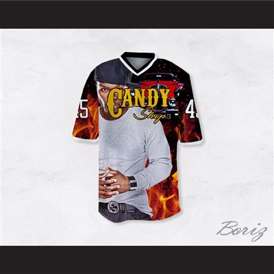 50 Cent 45 Candy Shop Hot Luxury Car Football Jersey