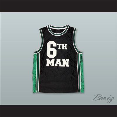 6th Man Black Basketball Jersey