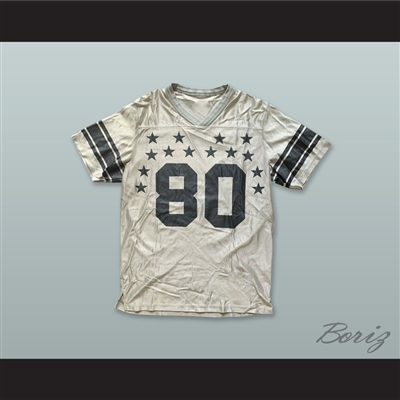 80 Stars Silver Gray Football Jersey