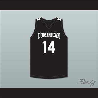 Alex Antetokounmpo 14 Dominican High School Knights Black Basketball Jersey 1