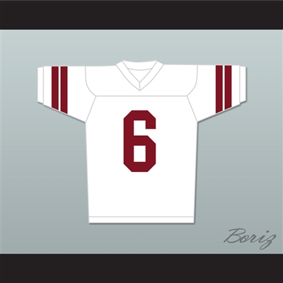 Saved By The Bell AC Slater 6 Bayside Tigers Football Jersey White