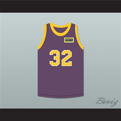 Air Gordon 32 Purple Basketball Jersey with Martin Patch