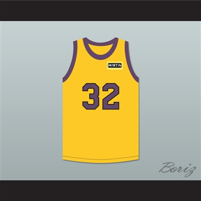 Air Gordon 32 Yellow Basketball Jersey with Martin Patch
