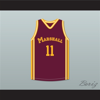 Arthur Agee 11 John Marshall Metropolitan High School Maroon Basketball Jersey Hoop Dreams