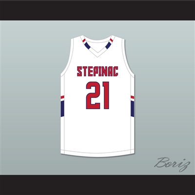 AJ Griffin 21 Archbishop Stepinac High School Crusaders White Basketball Jersey 2