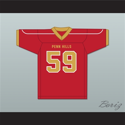 Aaron Donald 59 Penn Hills High School Indians Red Football Jersey