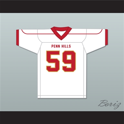 Aaron Donald 59 Penn Hills High School Indians White Football Jersey