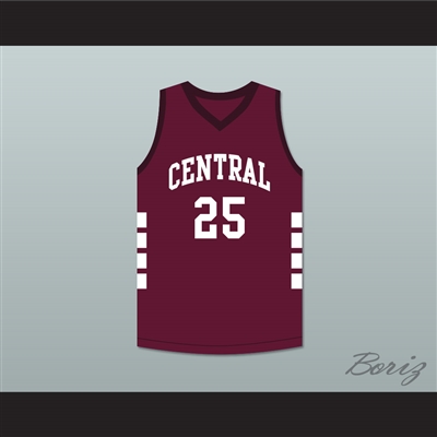 Aaron Hernandez 25 Bristol Central Rams Maroon Basketball Jersey Killer Inside: The Mind of Aaron Hernandez