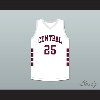 Aaron Hernandez 25 Bristol Central Rams White Basketball Jersey Killer Inside: The Mind of Aaron Hernandez