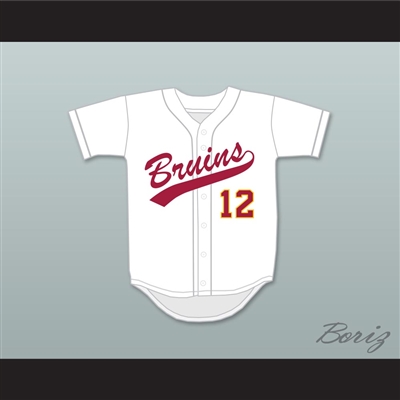 Aaron Hicks 12 Woodrow Wilson Classical High School Bruins White Baseball Jersey 2