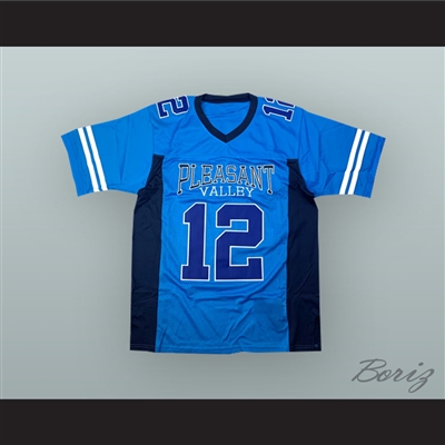 Aaron Rodgers 12 Pleasant Valley High School Vikings Blue Football Jersey