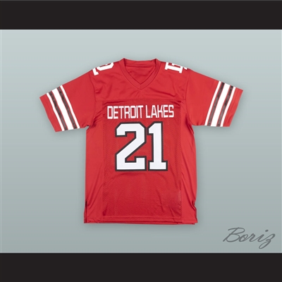 Adam Thielen 21 Detroit Lakes High School Lakers Red Football Jersey