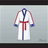 Adonis 'Creed' Johnson White Satin Full Boxing Robe Creed II