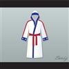 Adonis 'Creed' Johnson White Satin Full Boxing Robe with Hood Creed II