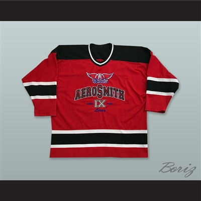 Aerosmith 9 Lives Red Hockey Jersey