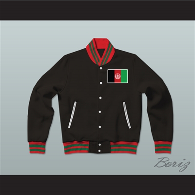 Afghanistan Varsity Letterman Jacket-Style Sweatshirt