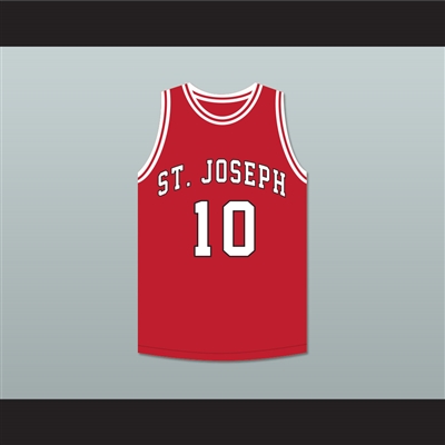 Arthur Agee 10 St Joseph Chargers High School Red Basketball Jersey Hoop Dreams