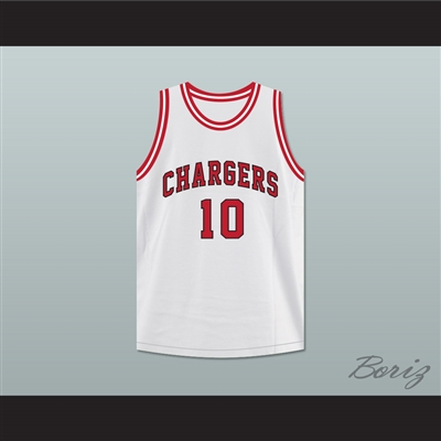 Arthur Agee 10 Chargers High School White Basketball Jersey Hoop Dreams