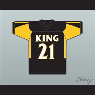 Ahmad Gardner 17 Martin Luther King High School Crusaders Black Football Jersey 1