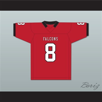 Aidan Hutchinson 8 Divine Child High School Falcons Red Football Jersey 2