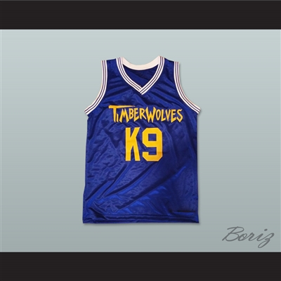 Air Bud K9 Timberwolves Blue Basketball Jersey