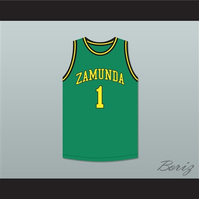 Prince Akeem Joffer 1 Zamunda Green Basketball Jersey