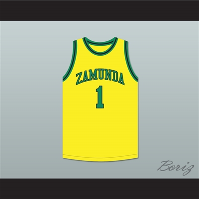 Prince Akeem Joffer 1 Zamunda Yellow Basketball Jersey
