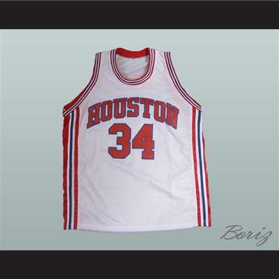 Houston's Akeem The Dream Olajawon Basketball Jersey