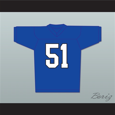 Al Bundy 51 Blue Football Jersey TV Interview Married With Children Ed O' Neill