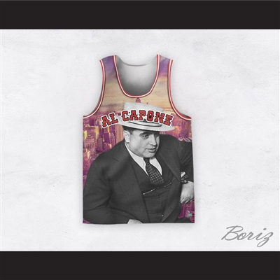 Al Capone 20 Cityscape Design Basketball Jersey