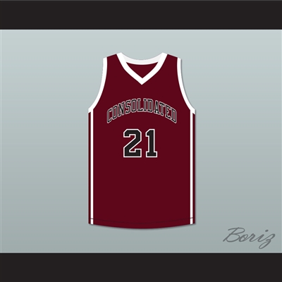 Alex Caruso 21 A&M Consolidated High School Tigers Maroon Basketball Jersey