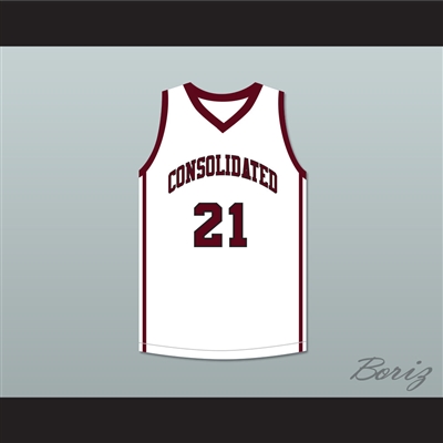 Alex Caruso 21 A&M Consolidated High School Tigers White Basketball Jersey