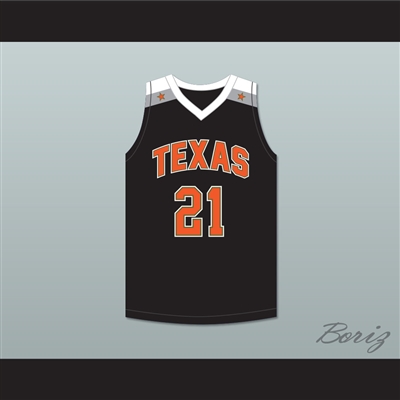 Alex Caruso 21 Texas D1 Ambassadors AAU Black Basketball Jersey 1